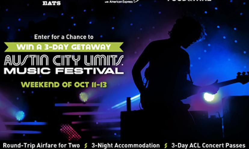 Enter to Win a Trip for Two to the Austin City Limits Music Festival!