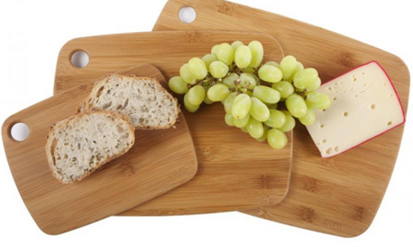 Get the Core Bamboo Cutting Board Set for 64% Off!