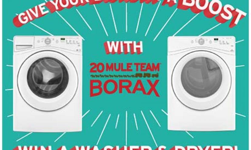 Give Your Laundry a Boost with a Free Washer and Dryer!