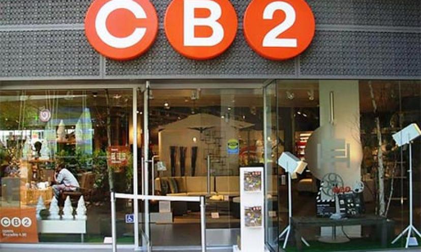 Enter today and win $1,000 CB2 shopping spree and a one-of-a kind home makeover!