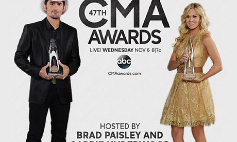 Win a Trip for Two to Nashville and See the 47th Annual CMA Awards!