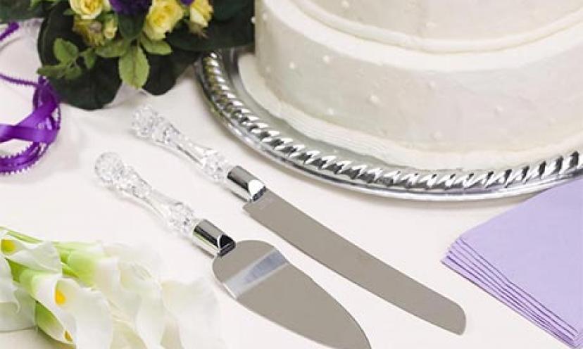Save 48% Off a Darice Knife and Server Set!