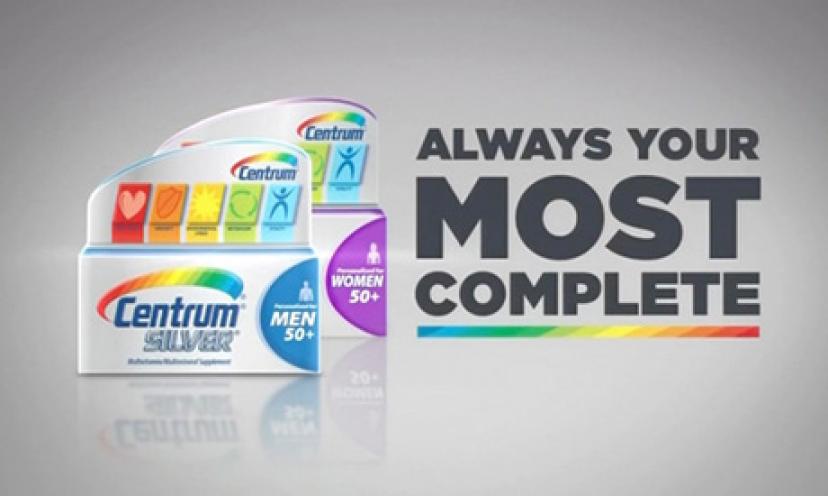 Save $2.00 on Centrum Silver with this Printable Coupon!