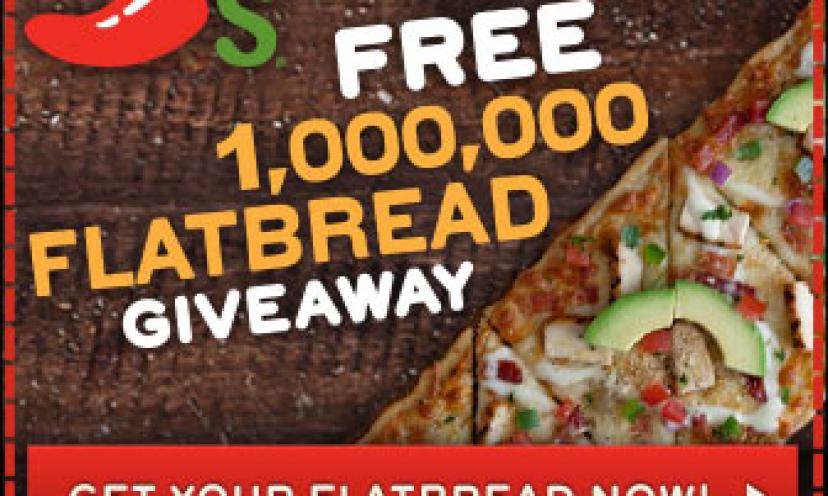Join the Chili’s Email Club and Get a FREE Full-Size FlatBread!
