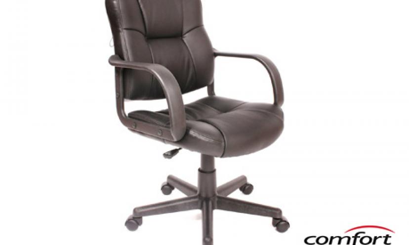 Save 18% On the Comfort Products Massage Leather Task Chair!