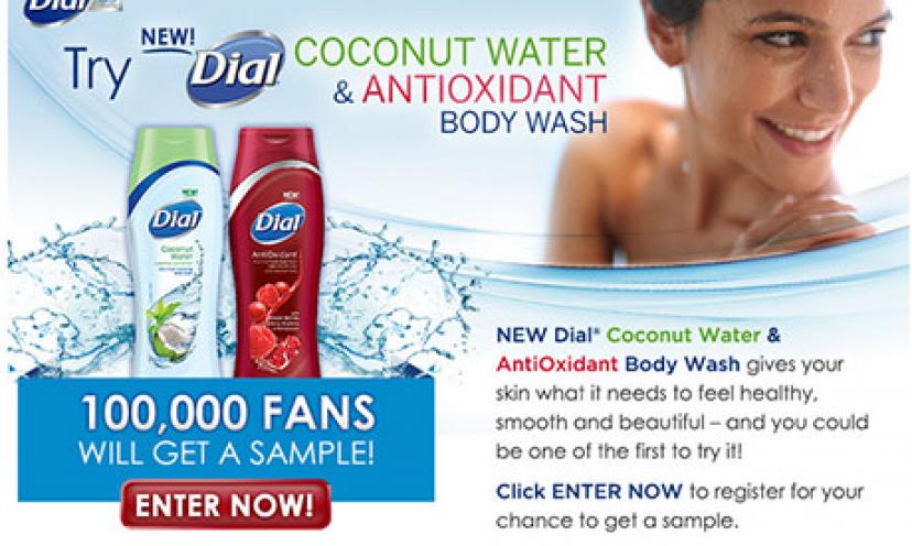 Be One of 100,000 to Try Dial’s New Coconut Water & AntiOxidant Body Wash!