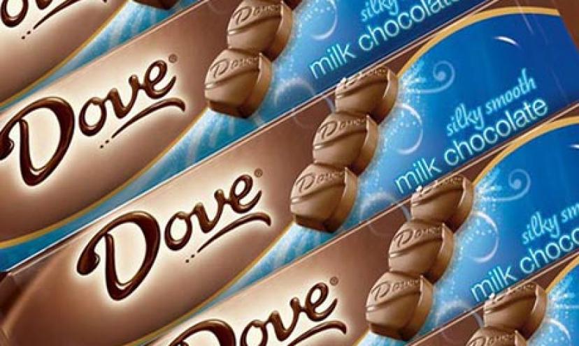 Save $0.50 off any 2 Dove Silky Smooth Chocolate Bars!