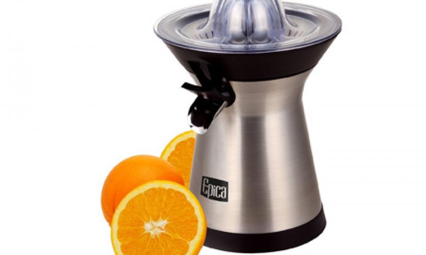 Save 43% On the Epica Stainless Steel Electric Citrus Juicer!