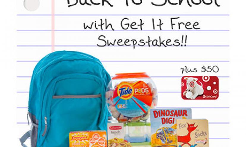 Back to School with Get It Free Sweepstakes!