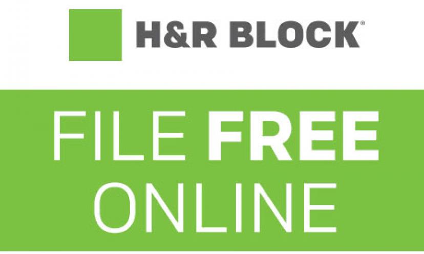File your taxes online for free with H&R Block!