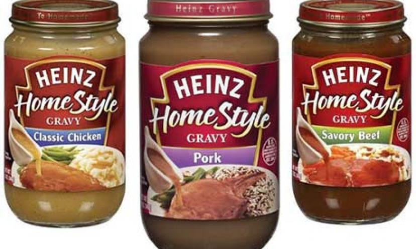 Add Heinz Homestyle Gravy to Your Meal and Save with this Coupon!
