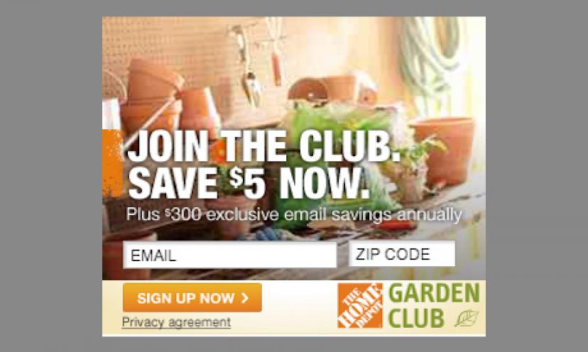Join The Home Depot Garden Club for Awesome Info and Offers: Limited Availability!