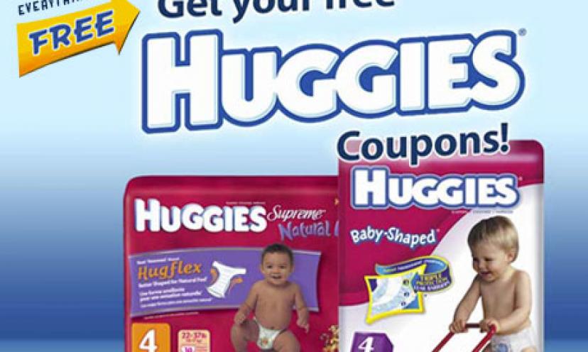 Sign up to get free Huggies coupons!