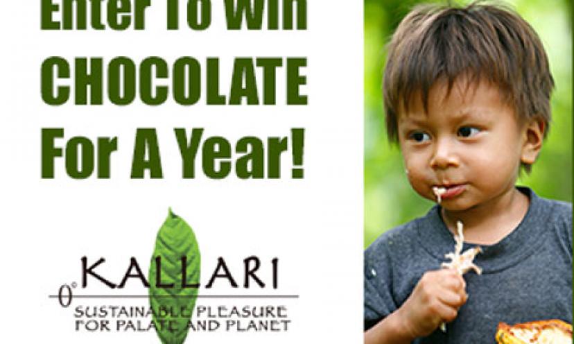 Free Chocolate for a Year? Yes, Please! Enter Here!