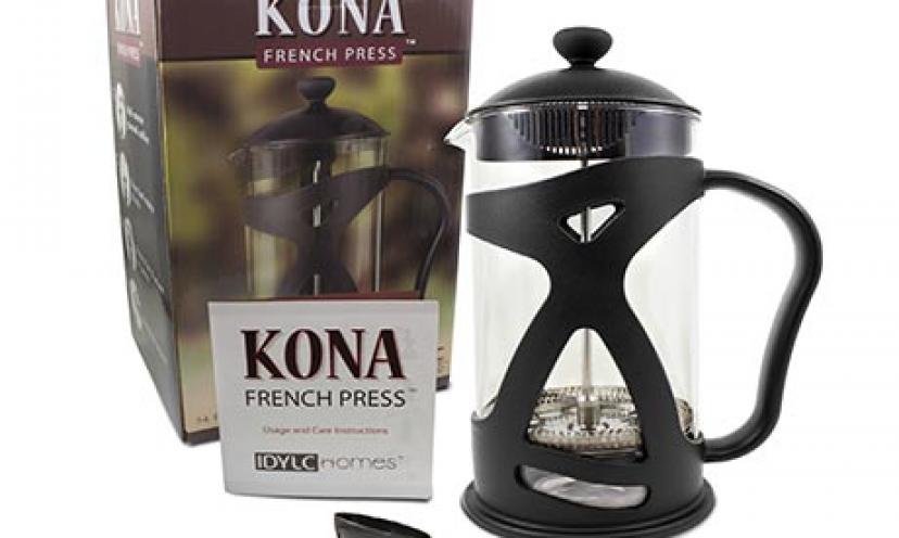Get a Gourmet Coffee Press & Tea Maker for 50% Off!