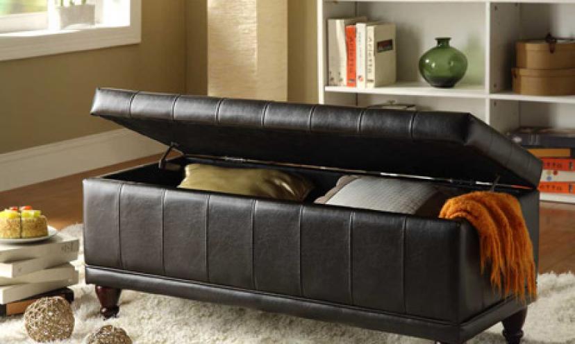 Save 28% On This Lift Top Storage Bench!