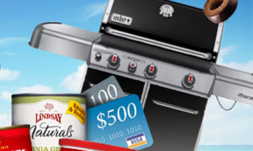 Win a BBQ, Visa Gift Cards, Olives and More from Lindsay Olives!