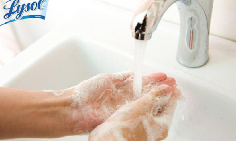 Get a FREE Sample of {Lysol Touch of Foam Antibacterial Hand Wash}!