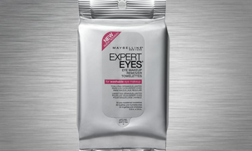 Save 50% On Maybelline Expert Eyes Eye Makeup Remover Towelettes!
