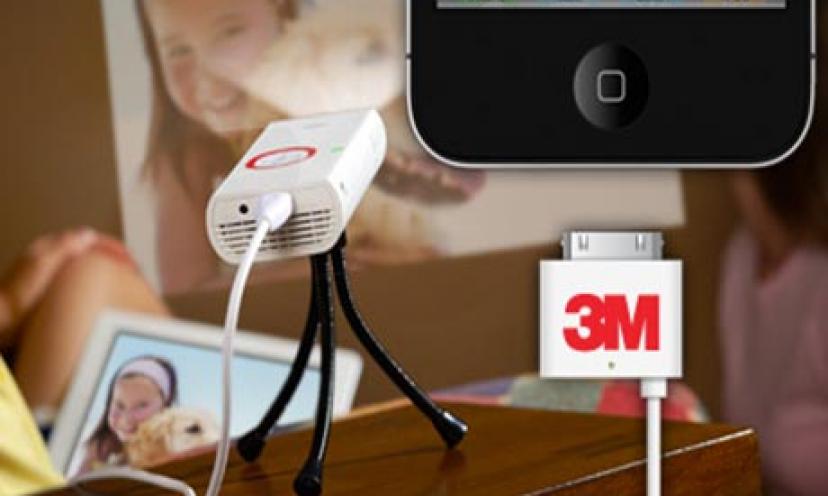 Get the 3M Mobile Projector for 69% Off!