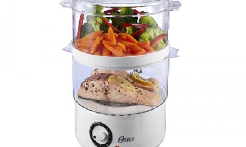 Save 40% On The Oster 5-Quart Food Steamer!