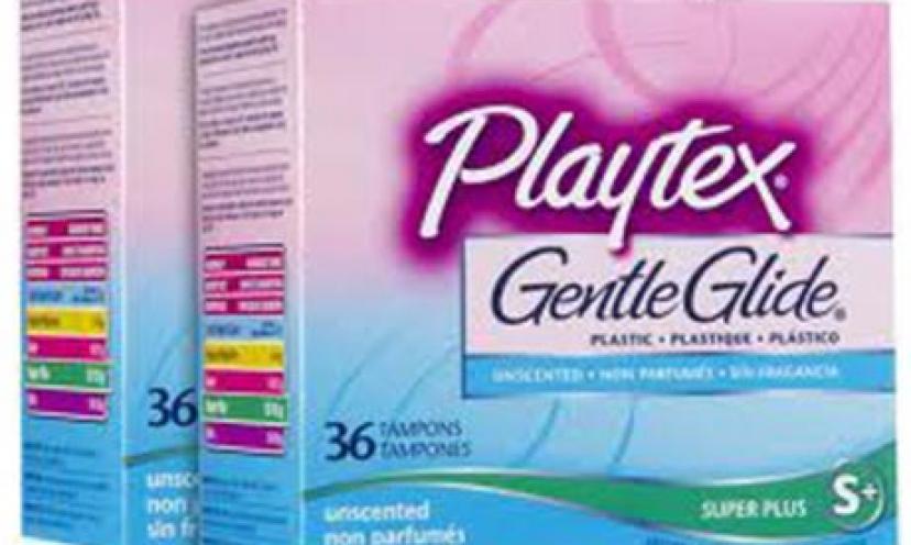 Save $3.00 off Playtex Gentle Glide Tampons!