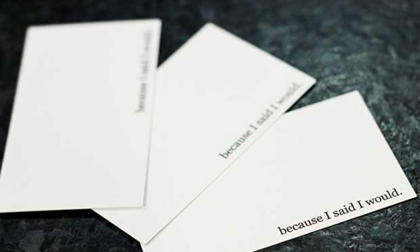 Make Your Promises Official with These Cards!