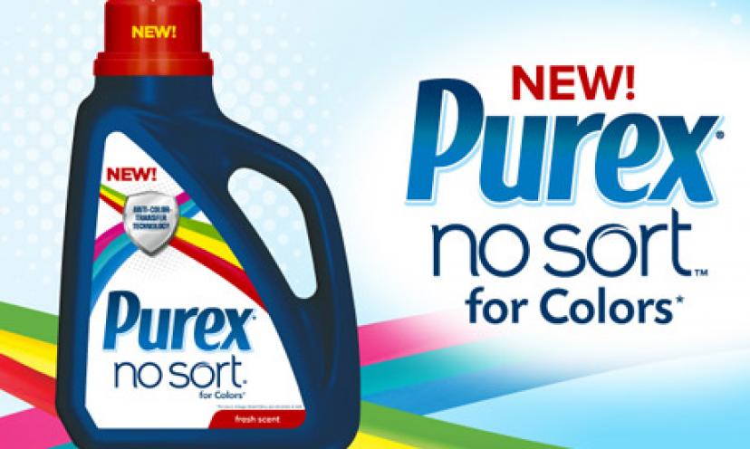 Purex No Sort for Colors Laundry Detergent – Save $1 Here!