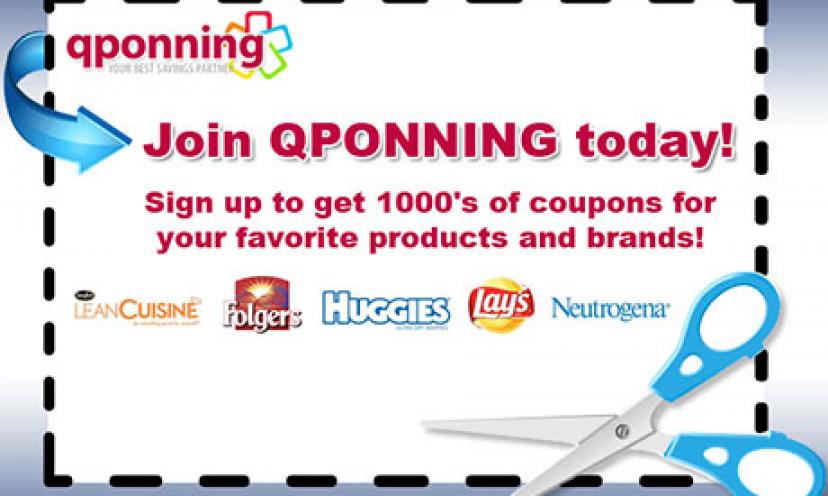 Join QPonning Today & Start Saving On Your Favorite Brands!