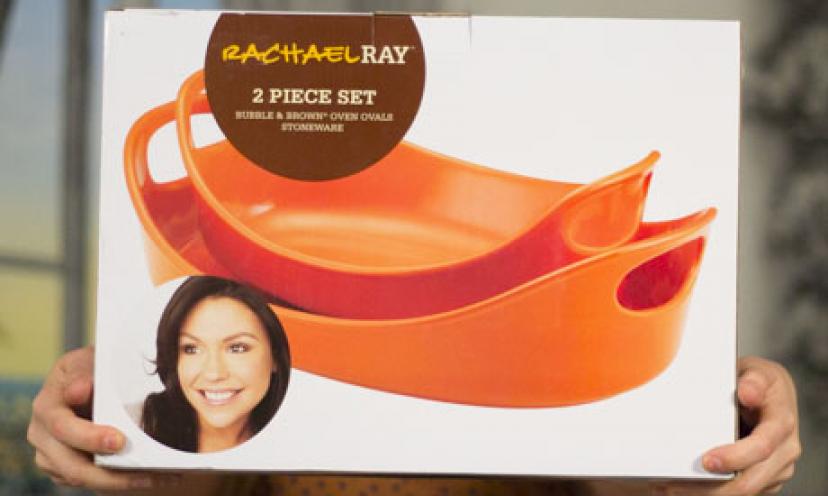 Save 50% off a Rachael Ray Stoneware Baker Set!