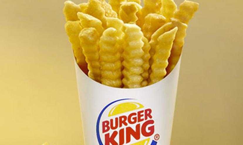 Make Your Weekend Better With FREE Satisfries From Burger King!