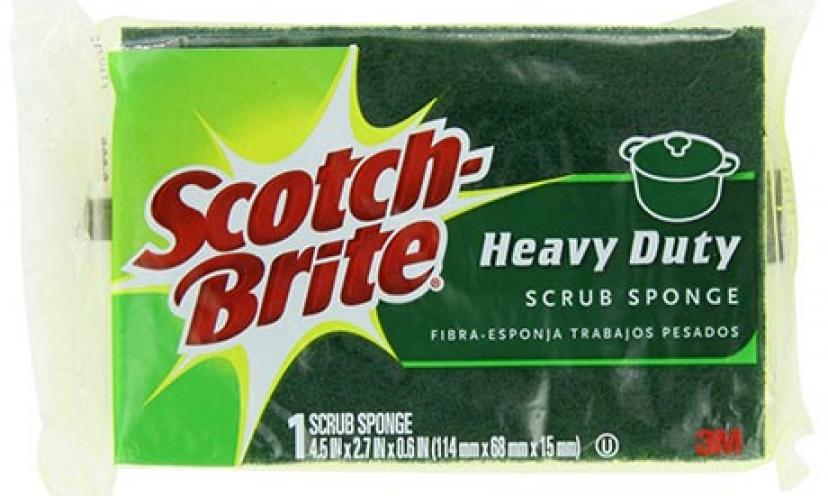 Save 55% on Scotch Brite Anti-Bacterial Heavy Duty Sponge!