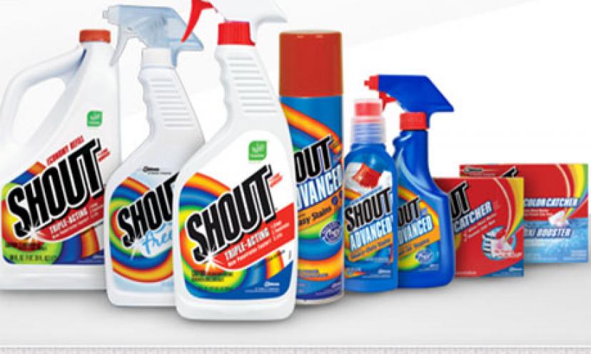 Save $0.75 off any two Shout products!