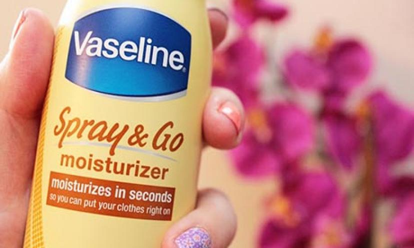 Save $2.00 off Vaseline Spray n Go moisturizer!