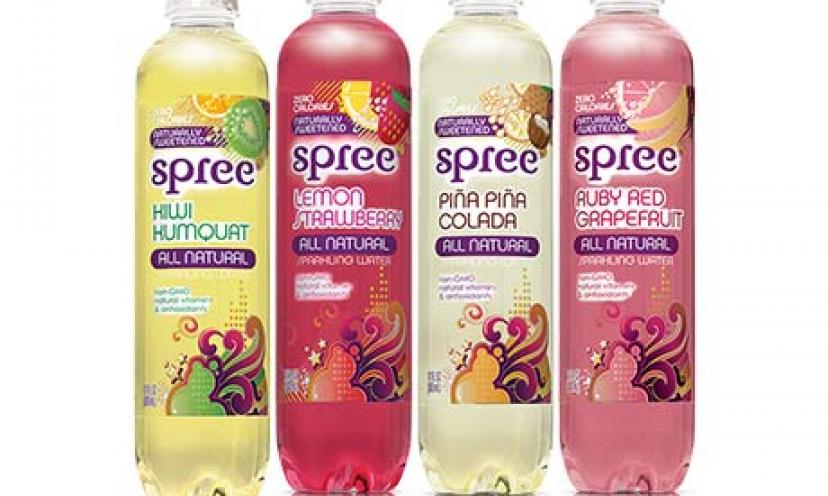$1 Off Naturally Sweetened, Zero Calorie Spree Sparkling Water!