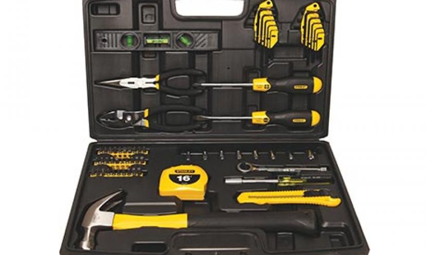 Save 48% off a Stanley 65-piece tool set!