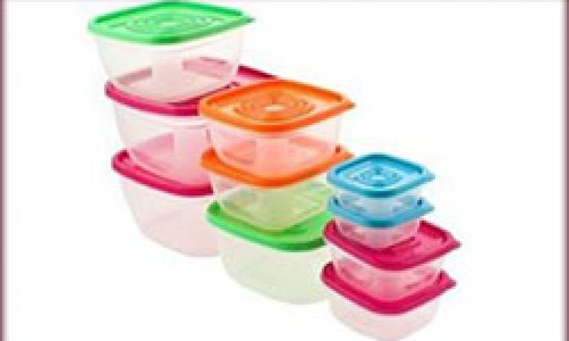 Save 60% on these Plastic Storage Containers for Food!