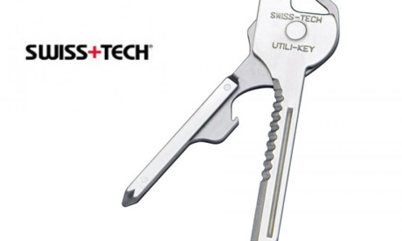 Save 24% on The Swiss + Tech Utili-Key 6-in-1 Key Ring Multi-Function Tool!