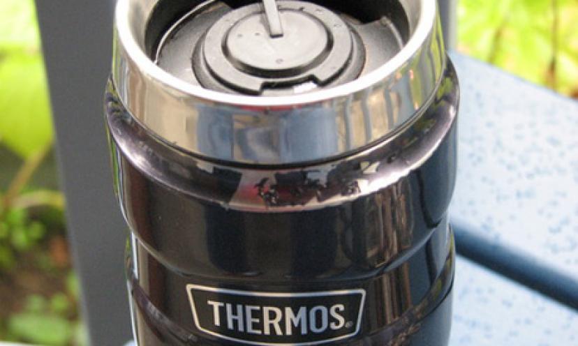 Save 41% On a Thermos Stainless King Travel Mug with Handle!