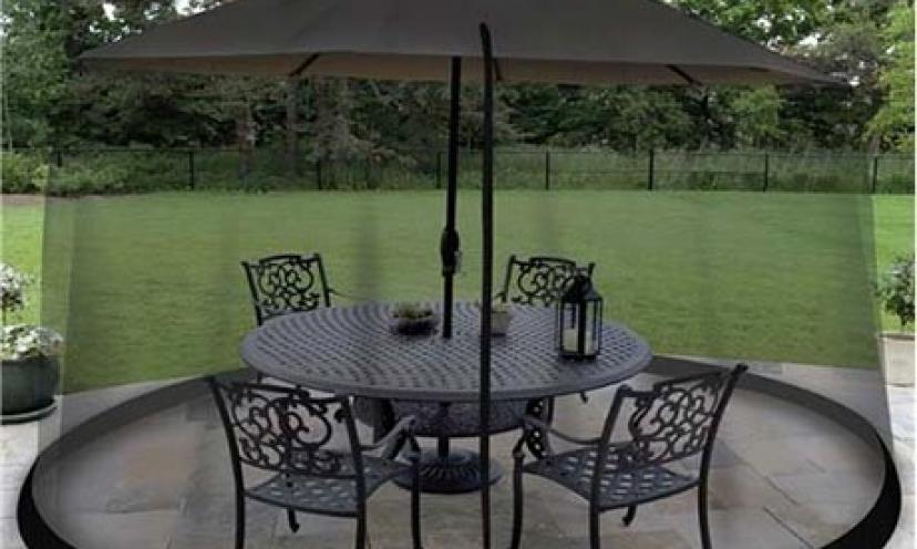 Save 60% on the Garden Creations Outdoor 9-Foot Umbrella Table Screen!