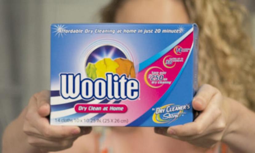 Get a Free Sample Of Woolite At-Home Dry Cleaner When You Send Them Your Dry Cleaning Receipt!