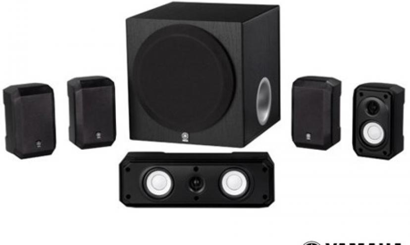 Enjoy 35% Off the Yamaha 5.1-Channel Home Theater Speaker System!