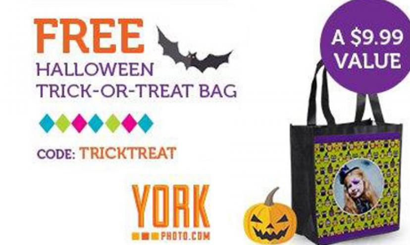 Get a Free Customized Trick-Or-Treat bag from York Photo!