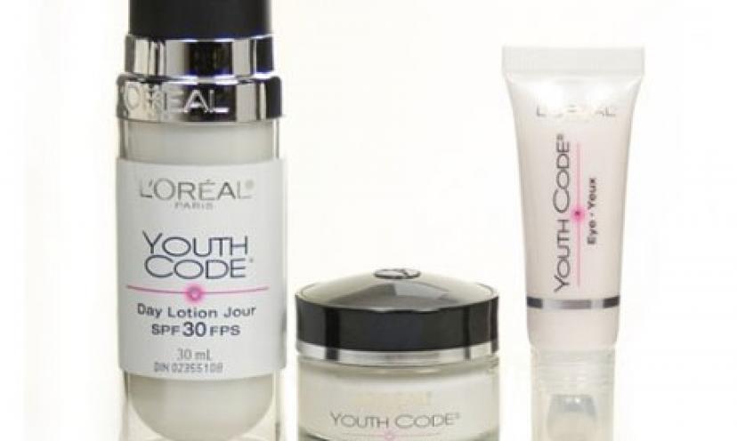 Enjoy 71% Off the L’Oreal Paris Youth Code Regenerating Skincare Kit!