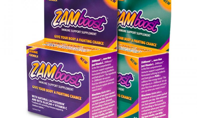 Get a FREE Sample of ZAMboost Immune Support Supplement!
