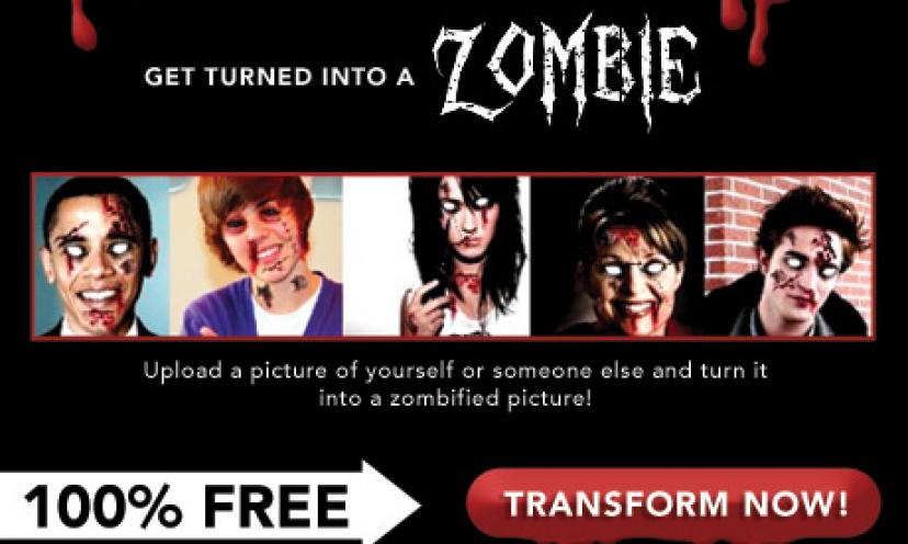Turn yourself into a zombie for free!