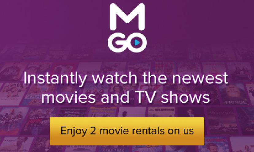 Sign up For M-Go and Get 2 Complimentary Movie Rentals!