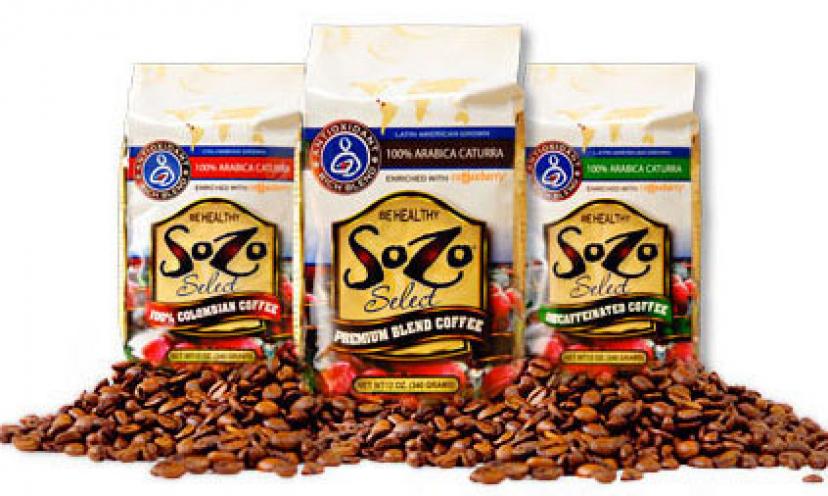 Get a Free Sample Of SoZo Life Gourmet Coffee!