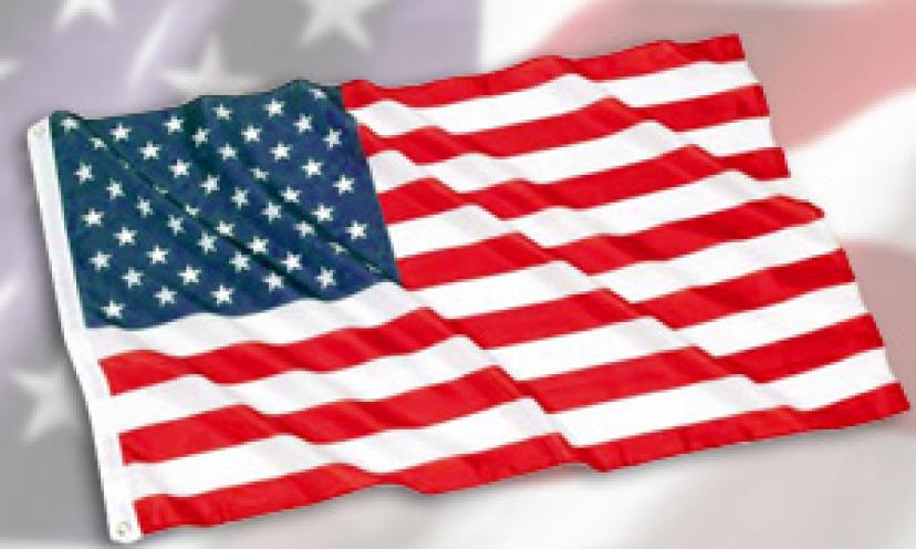American Flag – 3×5 Foot (Standard Size) – Limit of 8