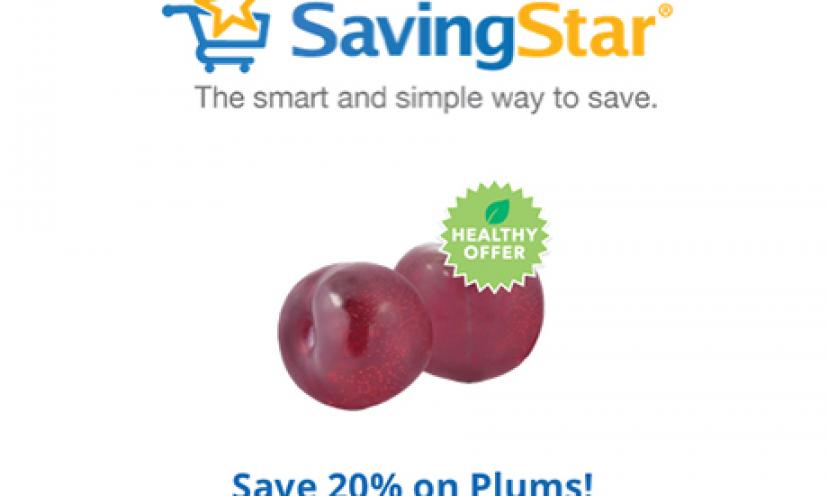 Have a fruity summer and save 20% off on plums!